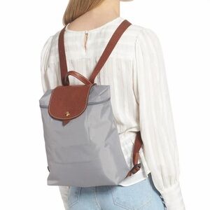 Longchamp Li Pliage Backpack Grey